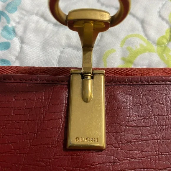 Gucci GG Horsebit Wallet Long Red - Picture 13 of 16